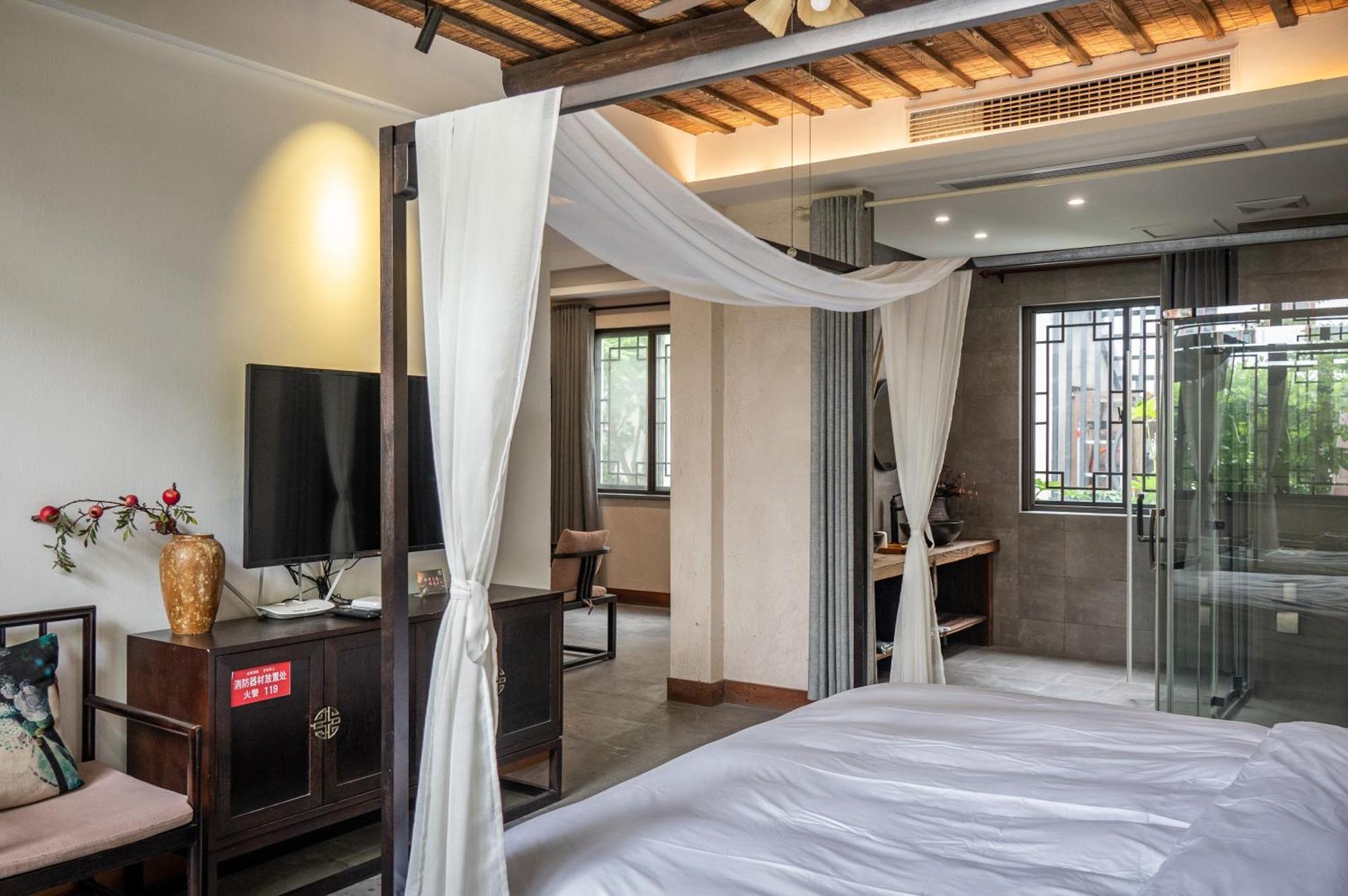 Tingjian Musu Private Soup Design Homestay - South Gate Of Wuzhen Xizha Scenic Area Tongxiang Екстер'єр фото